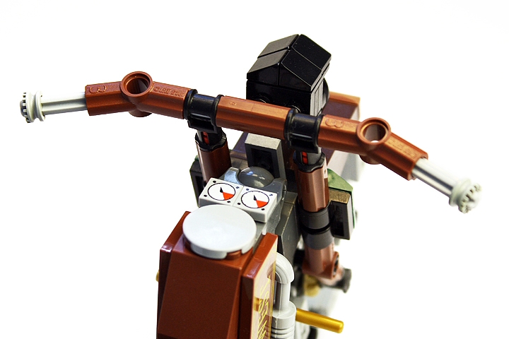 LEGO MOC - Steampunk Machine - Пароцикл Томаса Уатта (миниленд)